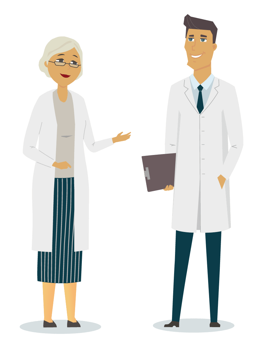 Cartoon artwork explaining Medicare Part A