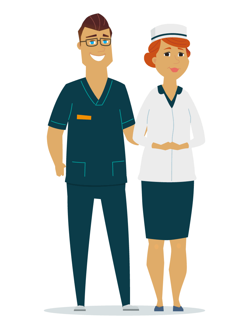 Cartoon artwork explaining Medicare Part C