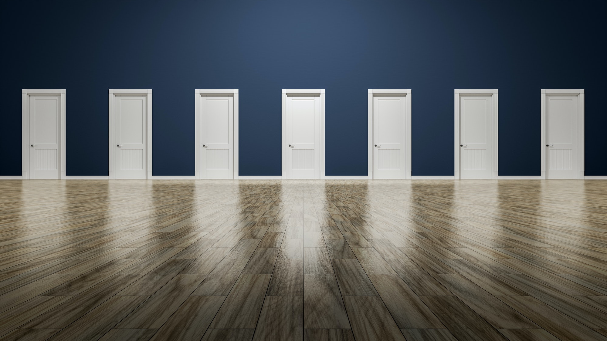 A room with seven doors to choose a Medicare Advantage Plans in Springfield, Vancouver